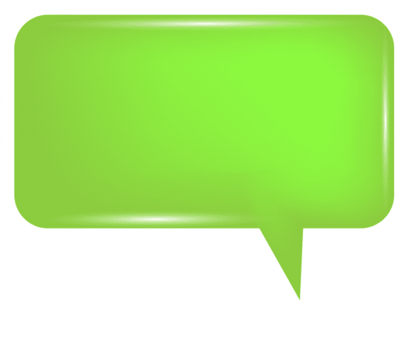 Free Png Download Bubble Speech Green Clipart Png Photo - Portable Network Graphics (850x726), Png Download