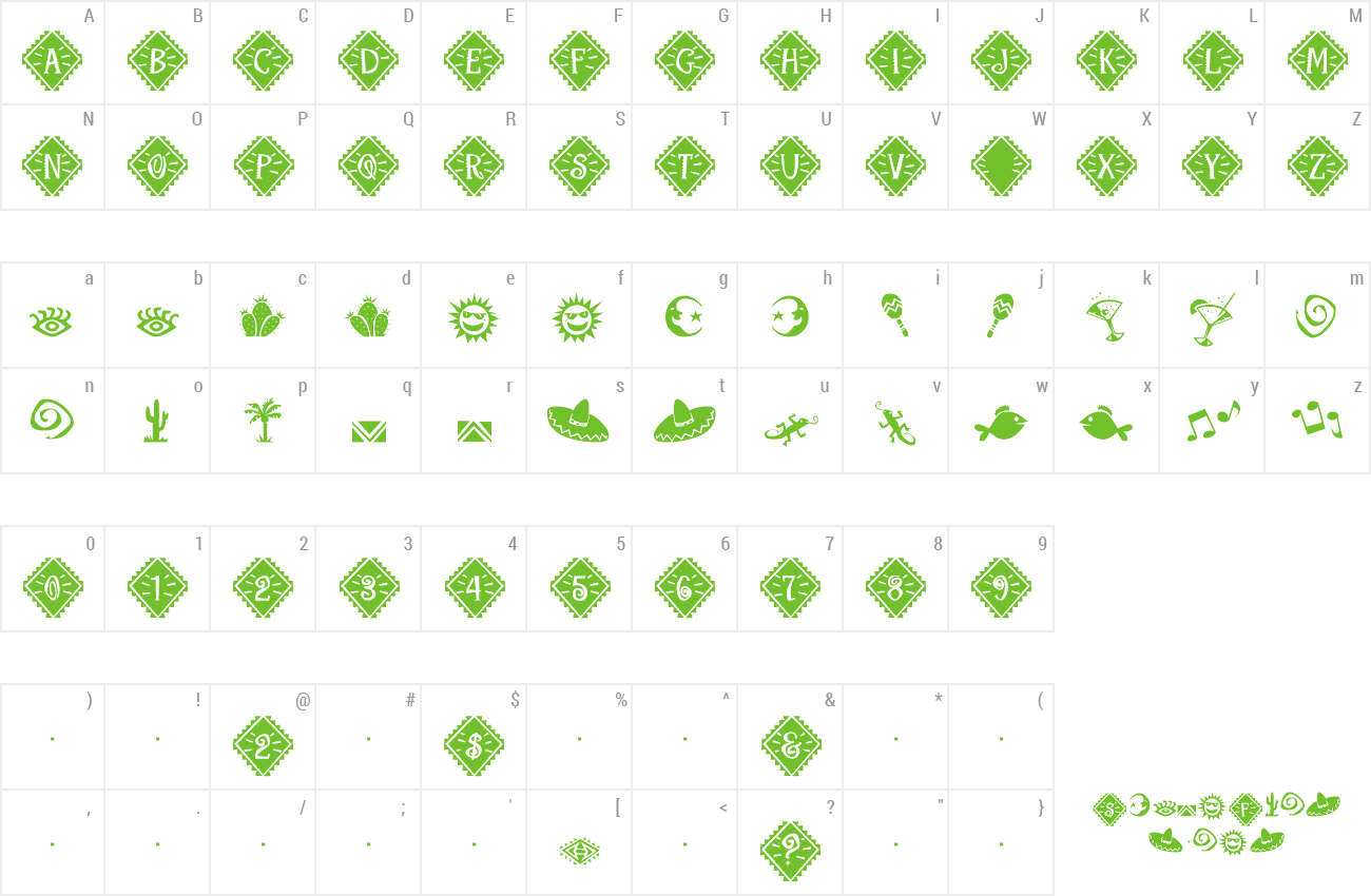 Font Maraca Extras Preview - Number (1300x850), Png Download