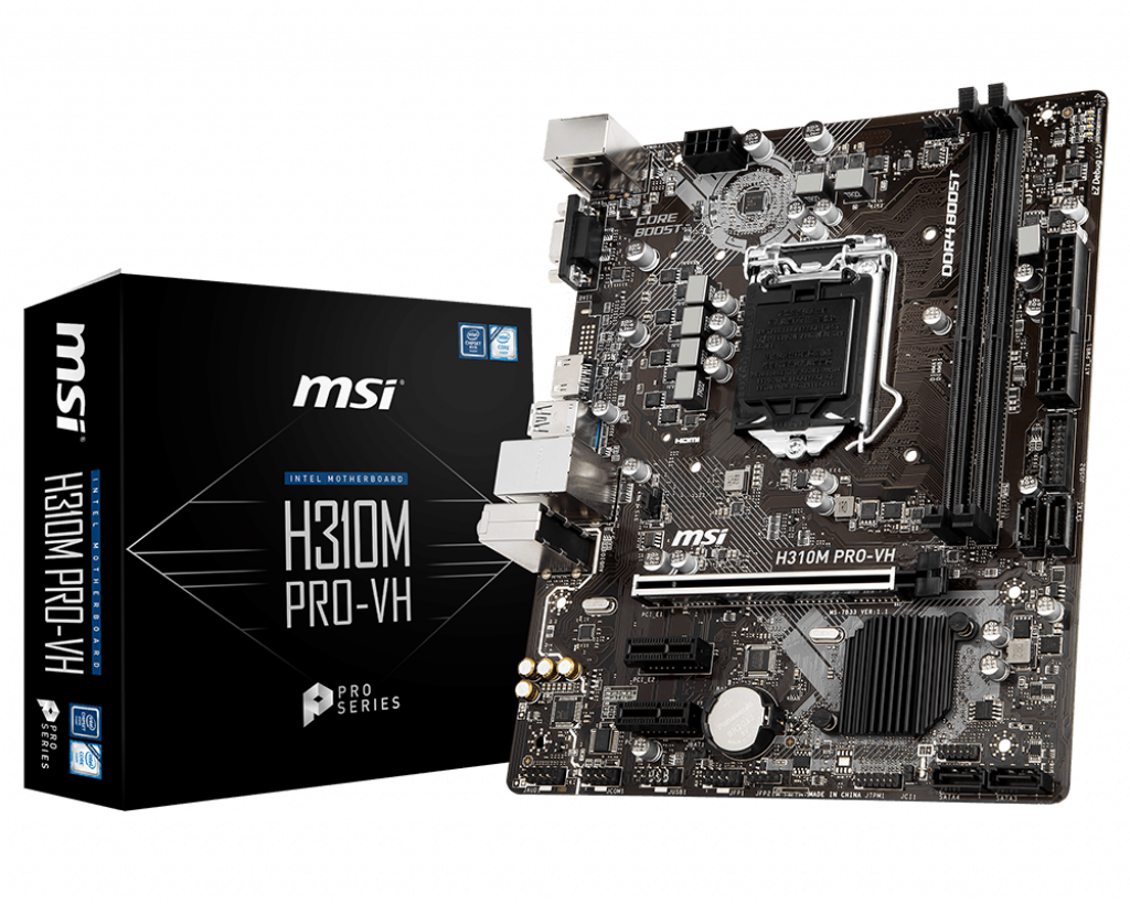 Intel H310 Motherboards H310m Pro-vh - Msi H310m Pro Vh (1024x820), Png Download