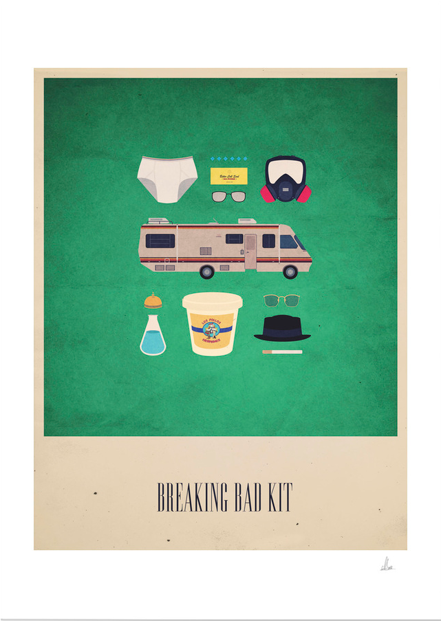 Breaking Bad Kit Print - Breaking Bad Kit (1100x1100), Png Download