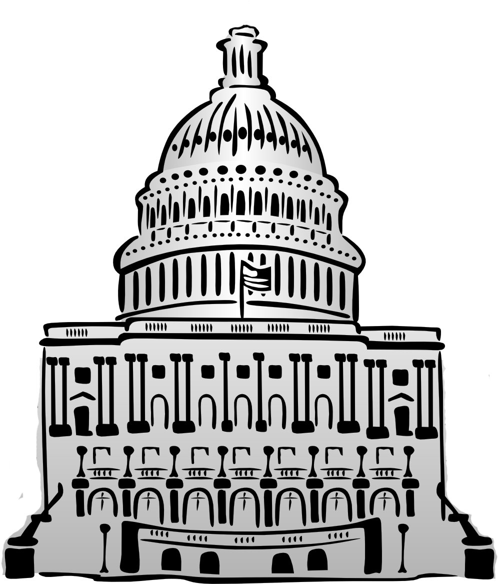 Capitol Building Clipart (1048x1165), Png Download