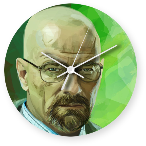 Breaking Bad Printed Wall Clock - Corel Draw X8 Art (600x600), Png Download