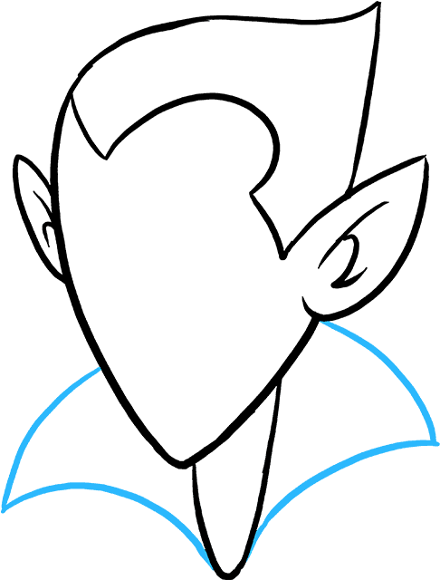 How To Draw A Vampire Really Easy Drawing Tutorial - Easy To Draw Vampire (680x678), Png Download