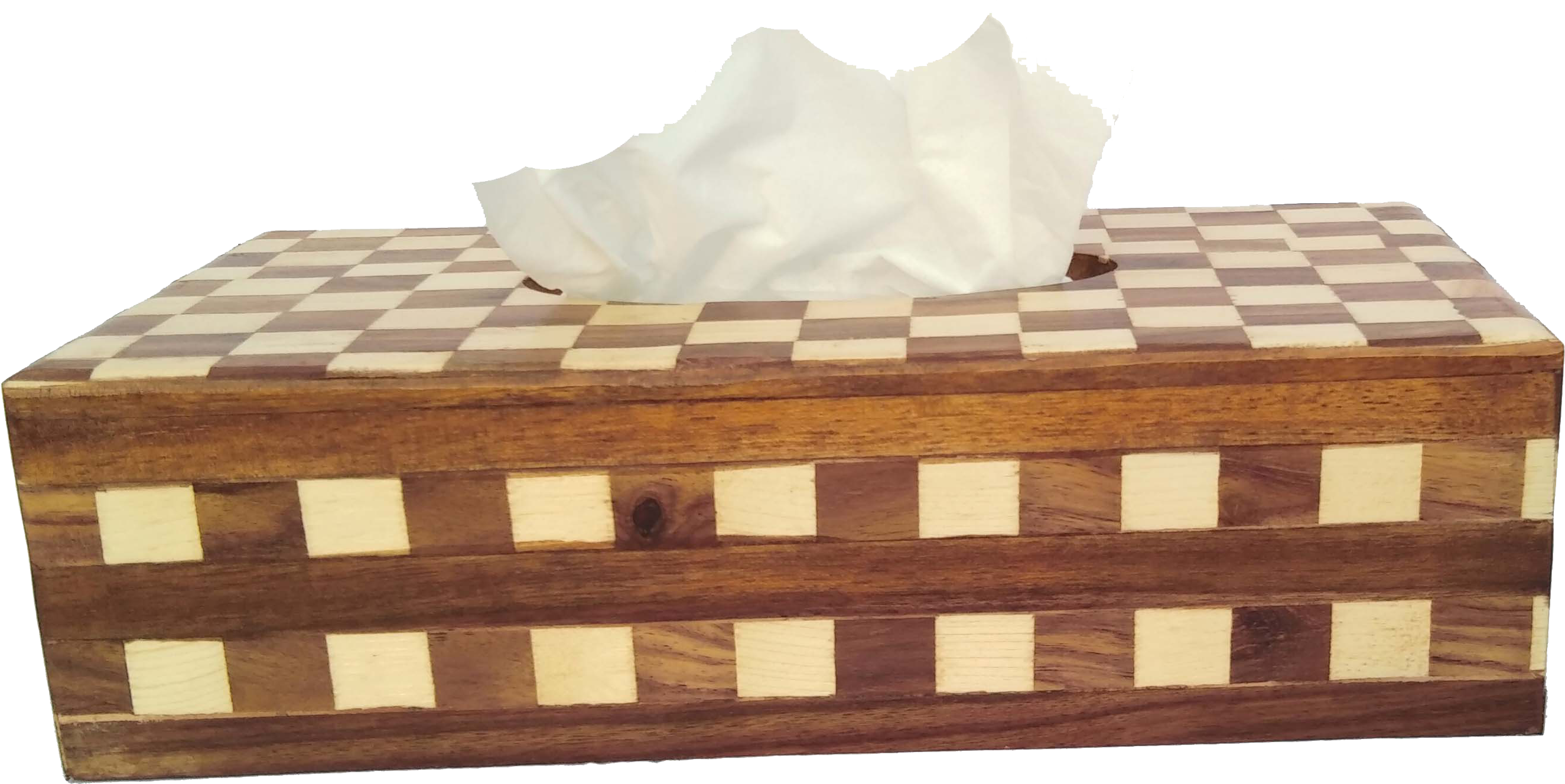 Tissue Box With Wood Inlay - Box (2880x2520), Png Download