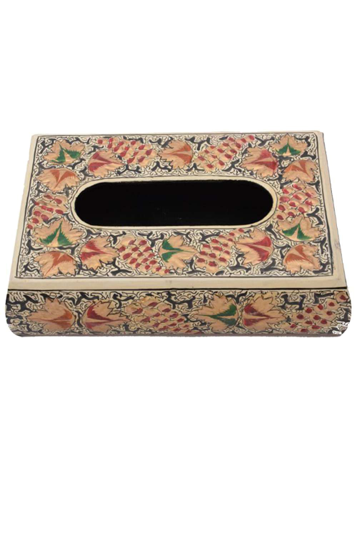 Light Peach Color Tissue Box - Wood (500x750), Png Download