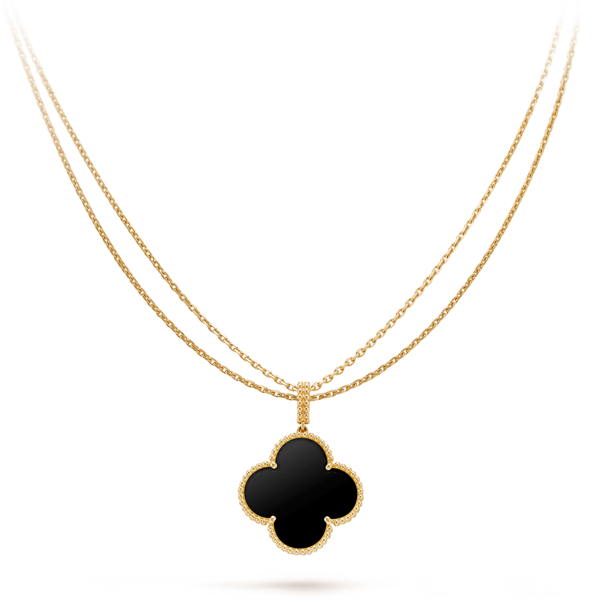 Magic Alhambra Long Necklace, 1 Motif, - Necklace (2000x2000), Png Download