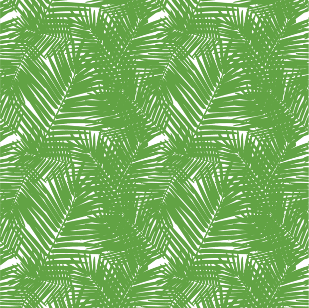 Wallpaper Double Roll / Green Jungle Leaves Wallpaper - Blue Jungle Leaves (620x619), Png Download