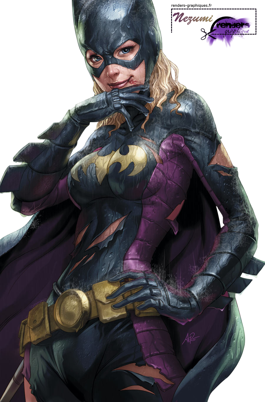 Batgirl By Artgerm - Stanley Artgerm Lau Batgirl (900x1366), Png Download