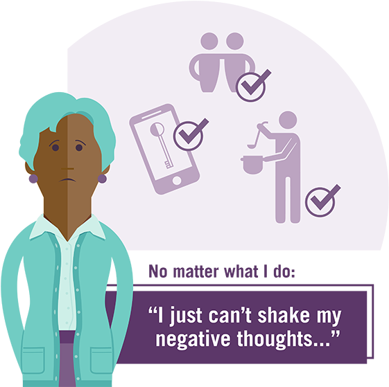 Adeline Began To Work Through Her Depression With The - Illustration (600x600), Png Download