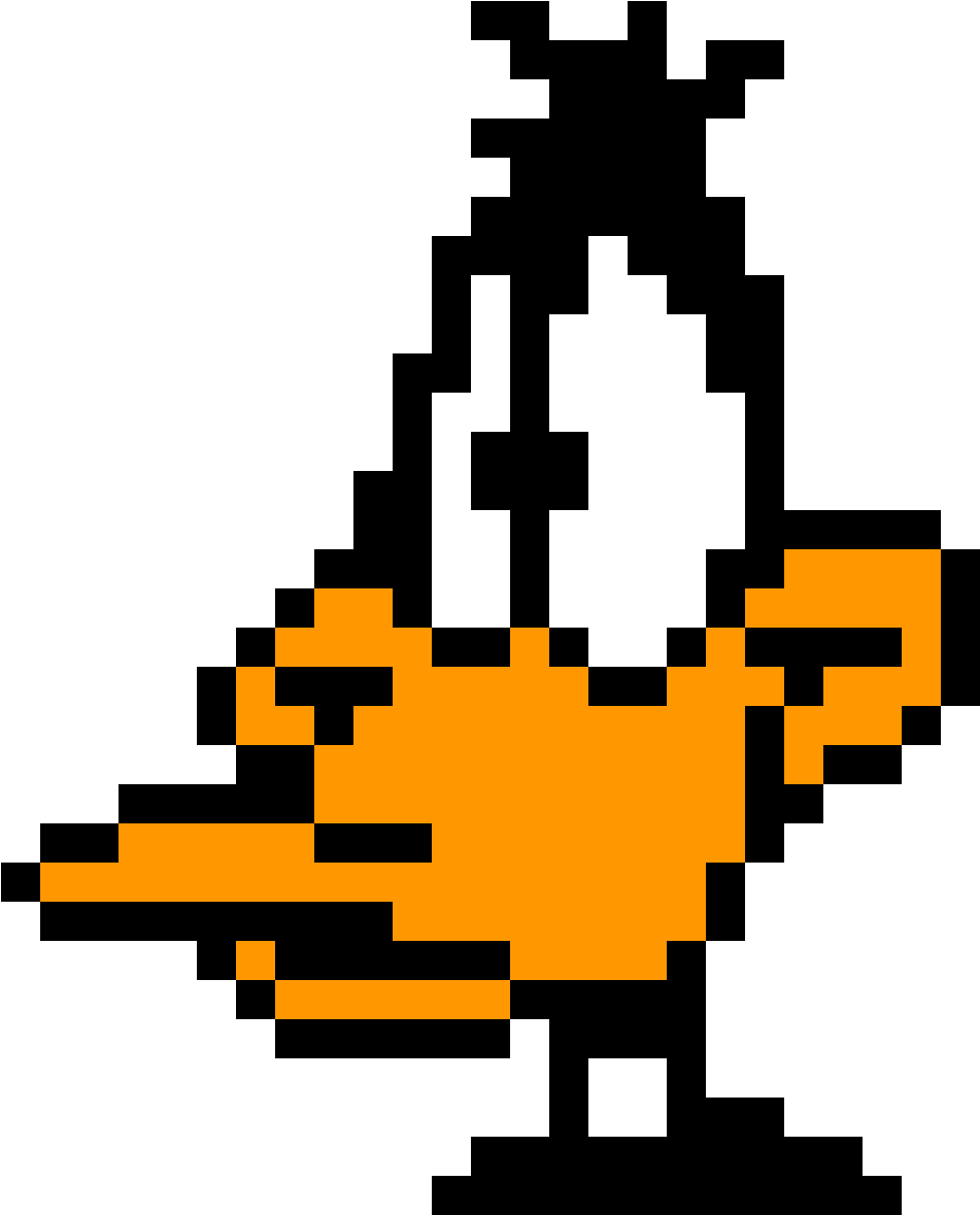 Daffy Duck - Minecraft Pixel Art Daffy Duck (1178x1178), Png Download