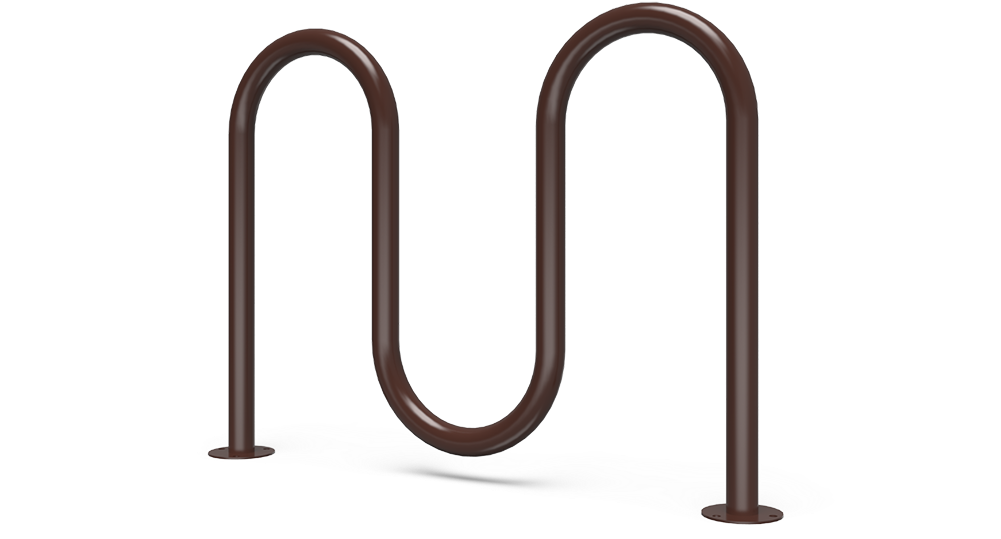 Multi-bike Squiggle Surface Mount - Wood (1000x563), Png Download