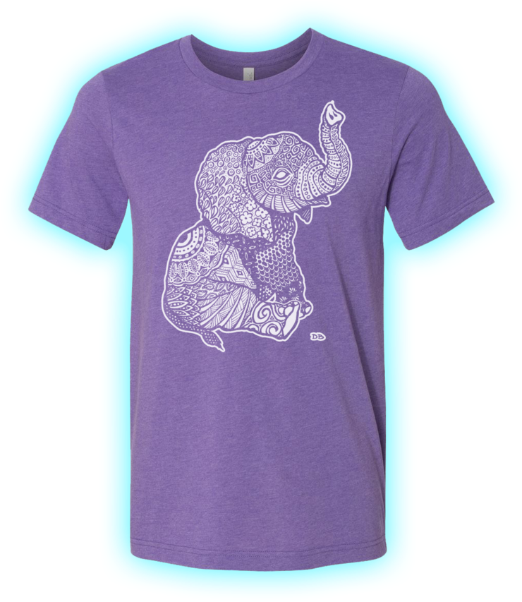 Baby Elephant Bella Shirt Preview - Hippopotamus (1000x1000), Png Download