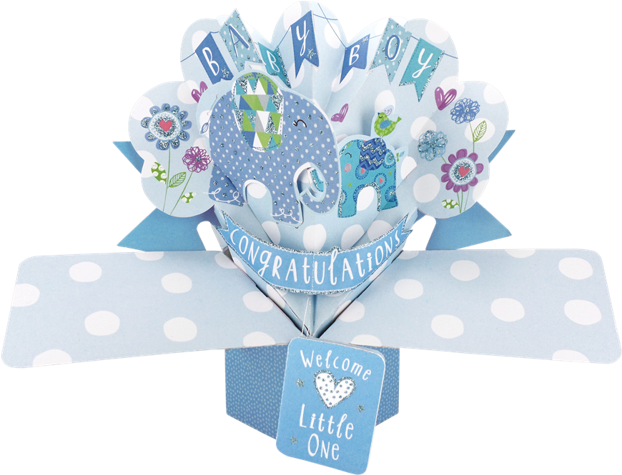 Baby Boy Greeting Card (1024x755), Png Download