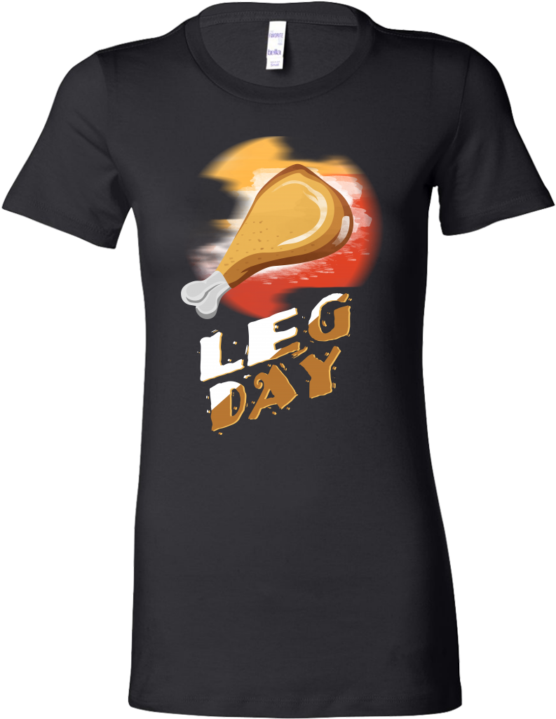 Chicken Leg Day Funny Bbq And Grilling Bella Shirt - Shirt (1024x1024), Png Download