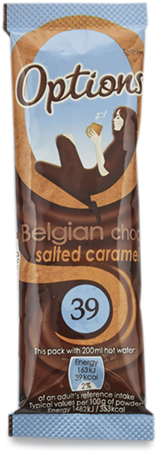 Options Saltedcaramel - Options Hot Chocolate Caramel (1960x1494), Png Download