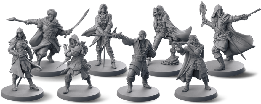 Https - //www - Kickstarter - Creed Brotherhood Of - Figurine (900x363), Png Download