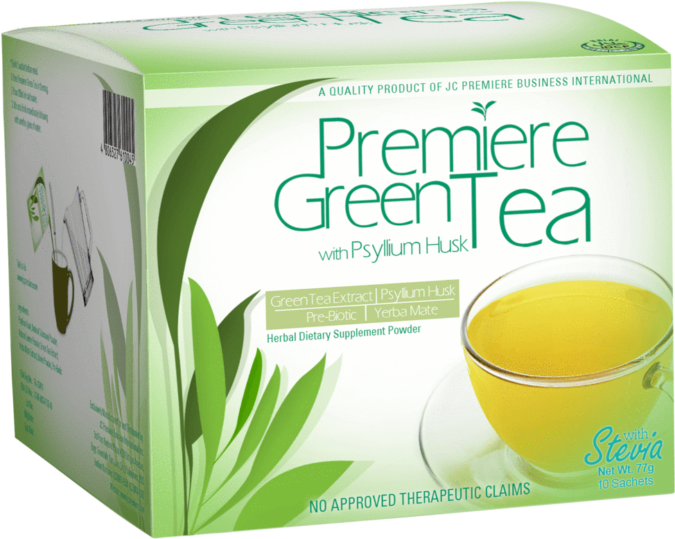 1 - Premiere Green Tea Png (2048x1398), Png Download