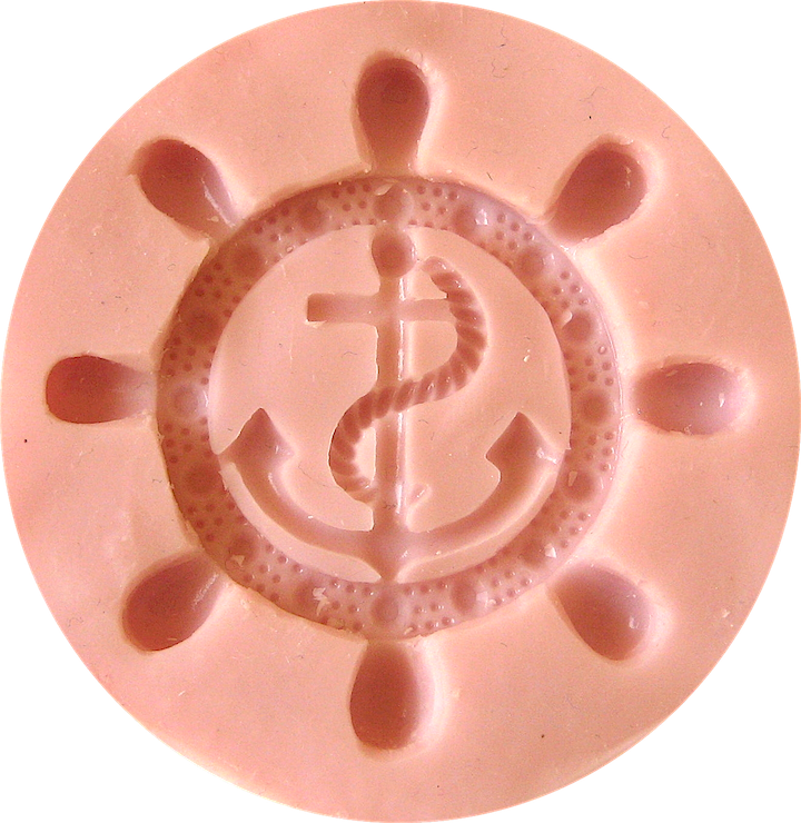 Ship Wheel & Anchor - Cake Decorating (720x740), Png Download