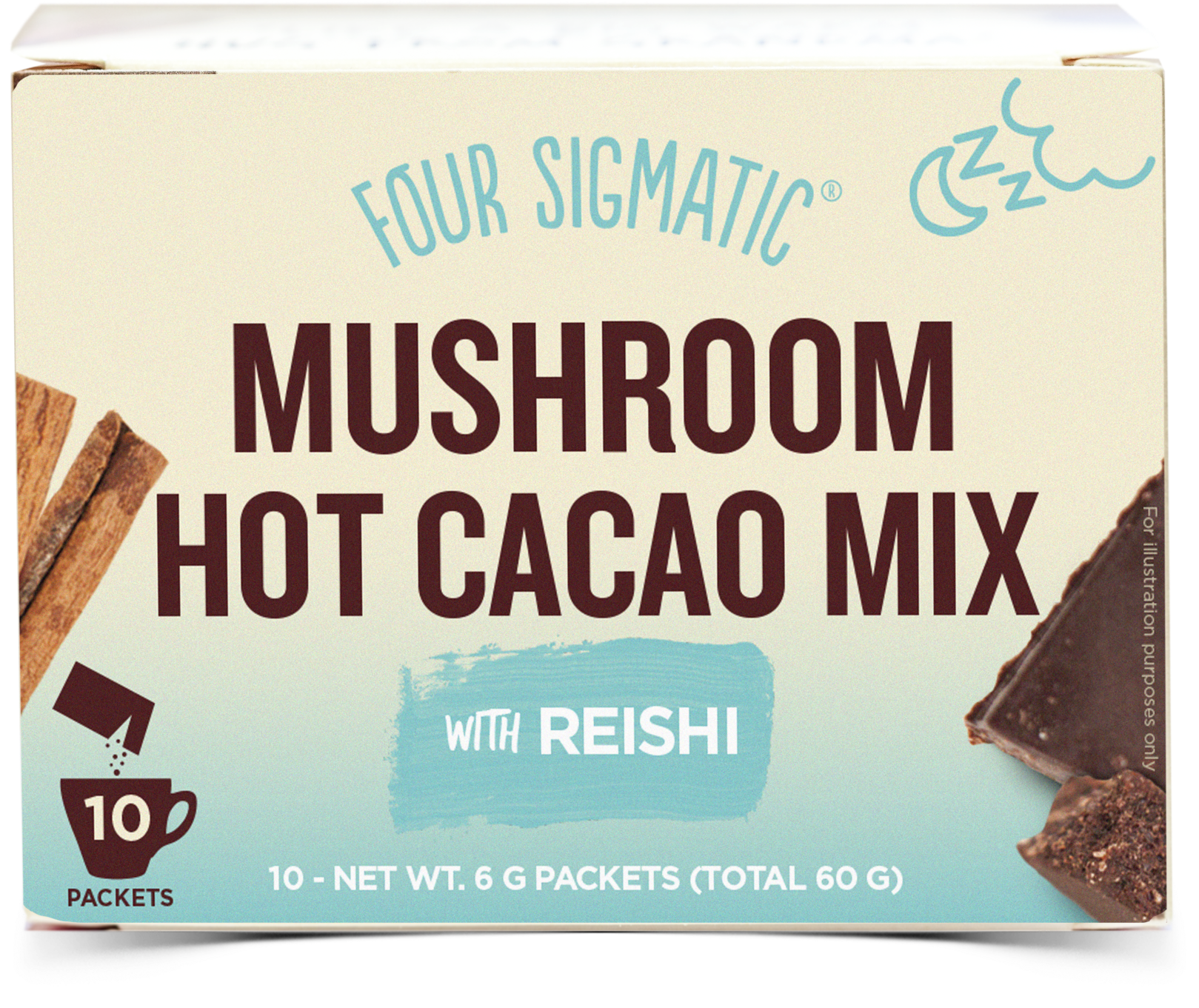 Mushroom Hot Cacao Mix With Reishi - Four Sigmatic Mushroom Hot Cacao With Reishi (2000x1651), Png Download
