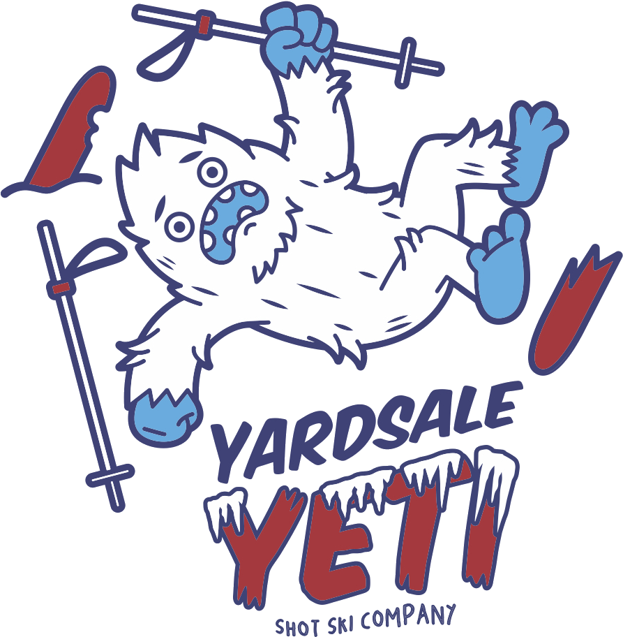 @yardsaleyeti - Ski Yard Sale Cartoon (1026x1062), Png Download