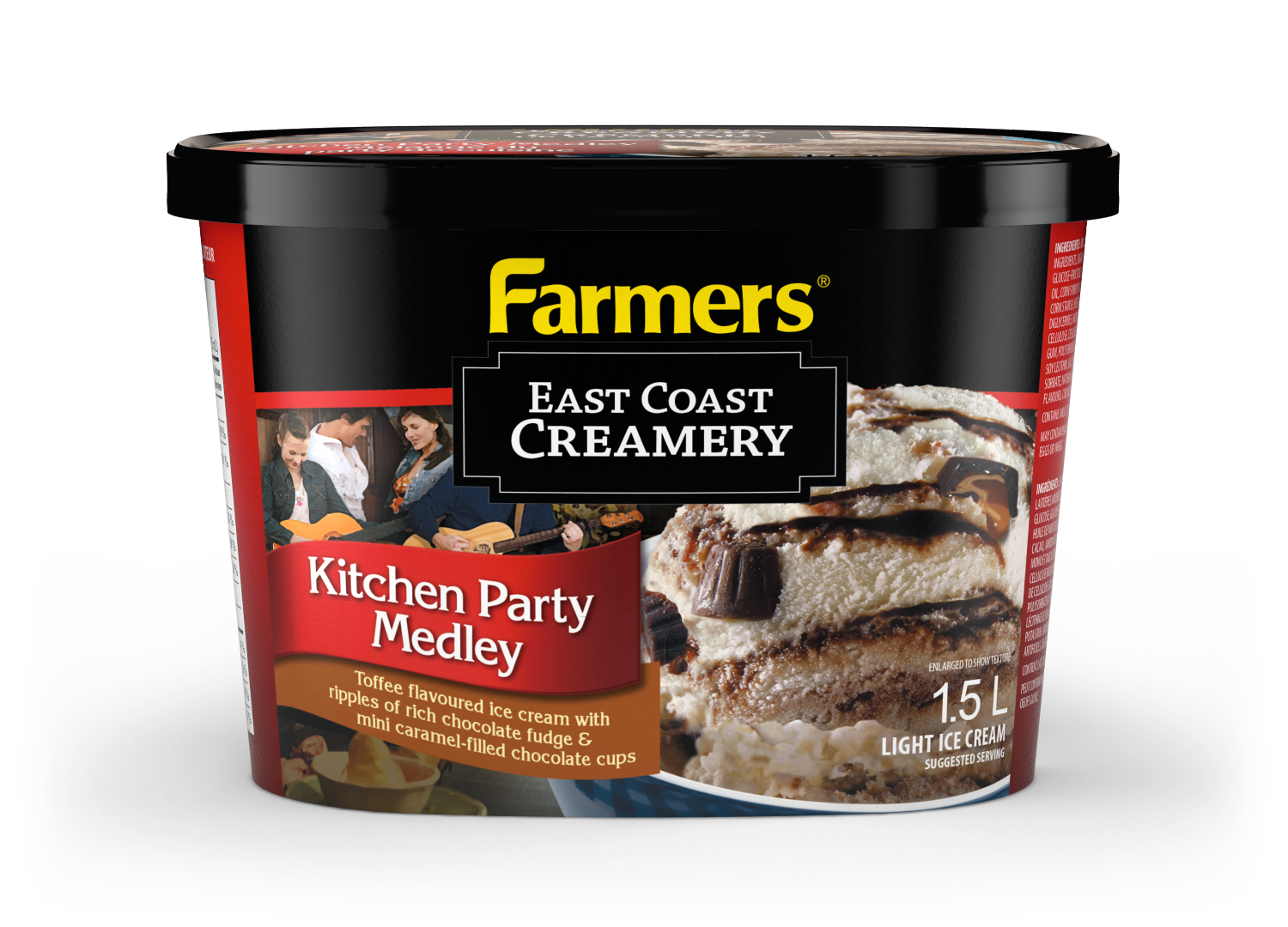 Kitchen Party Medley Ice Cream - Neapolitan Ice Cream (1500x1080), Png Download
