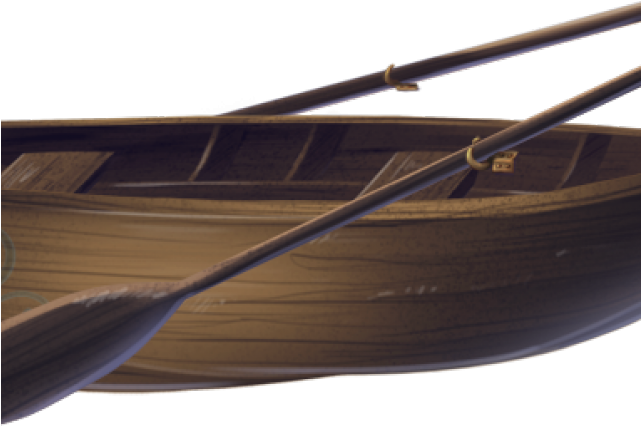 Row Boat Clipart Transparent Background - Skiff (640x480), Png Download