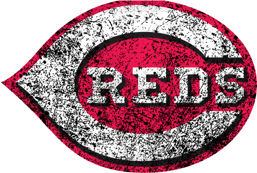 Cincinnati Reds 2007-pres Wordmark Logo Distressed - Oval (822x1086), Png Download