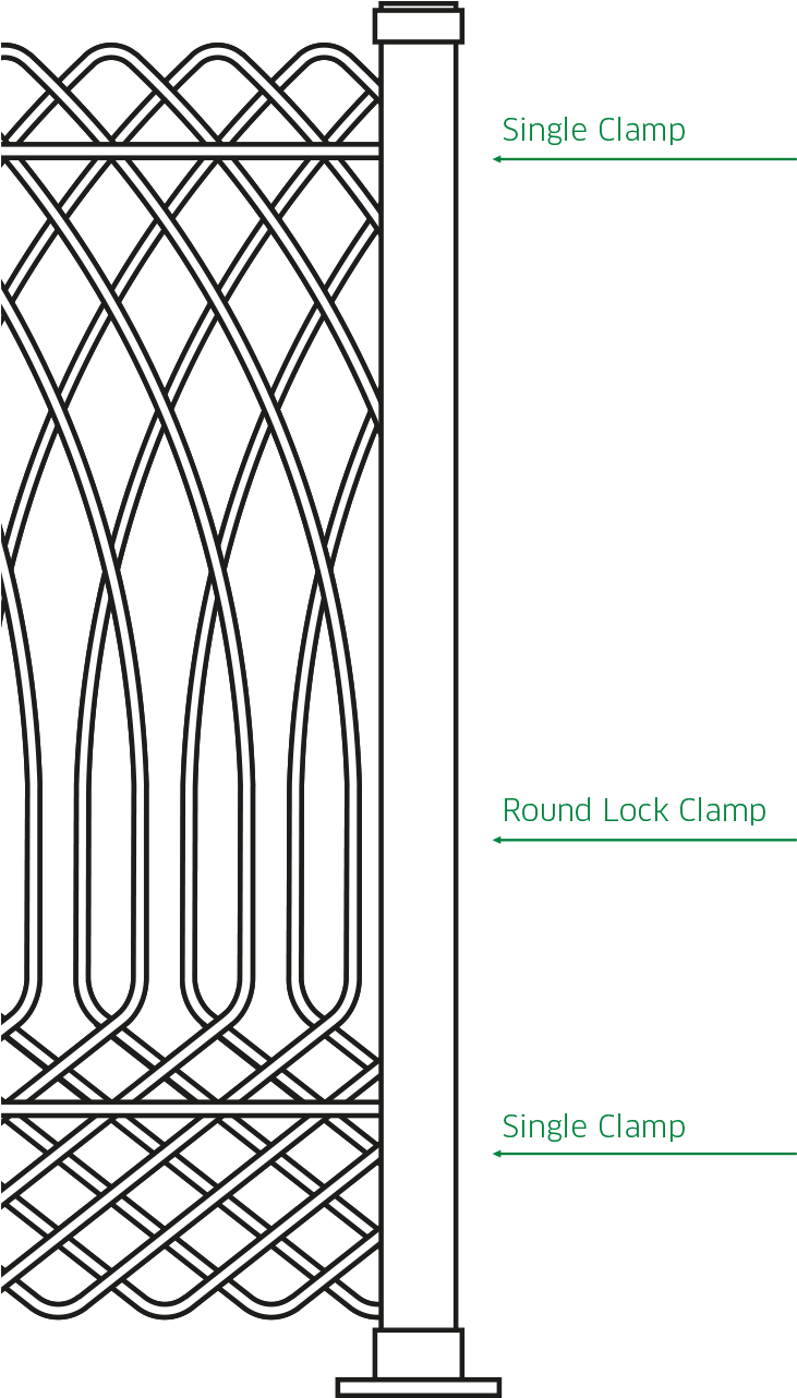 Designmaster Florence Fence Panel - Symmetry (748x1309), Png Download