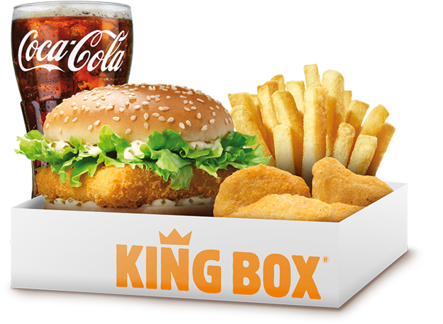 Chicken Medium Bk King Fries® 4 Stk - Coca Cola (794x457), Png Download