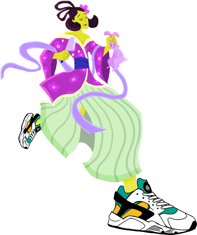 A Character Still From Our Huarache Animation Done - Cartoon (1080x1080), Png Download