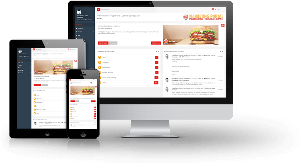 To Service All The Marketing Needs Of Their Franchise - Creation De Site Internet (1070x536), Png Download