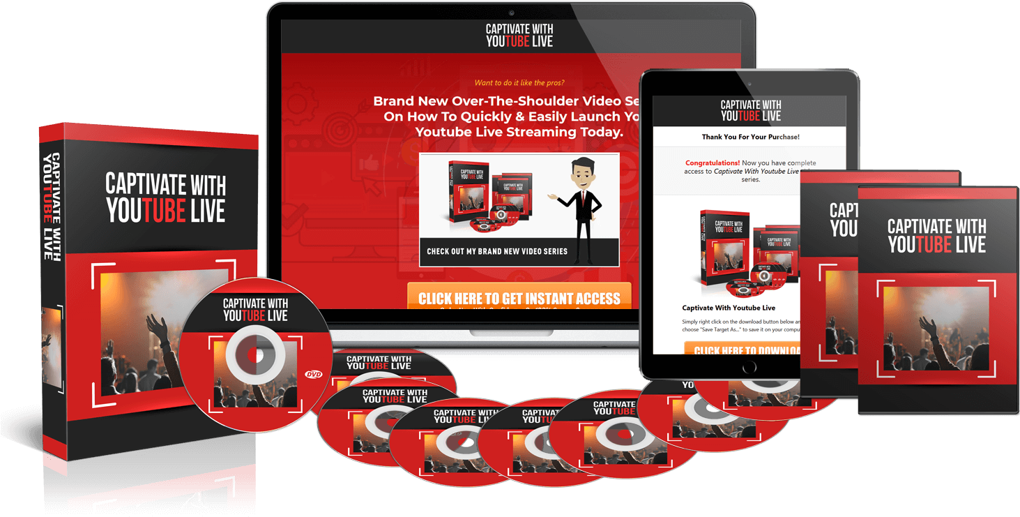 Captivate With Youtube Live Brand New Over The Shoulder - Multimedia Software (1500x814), Png Download