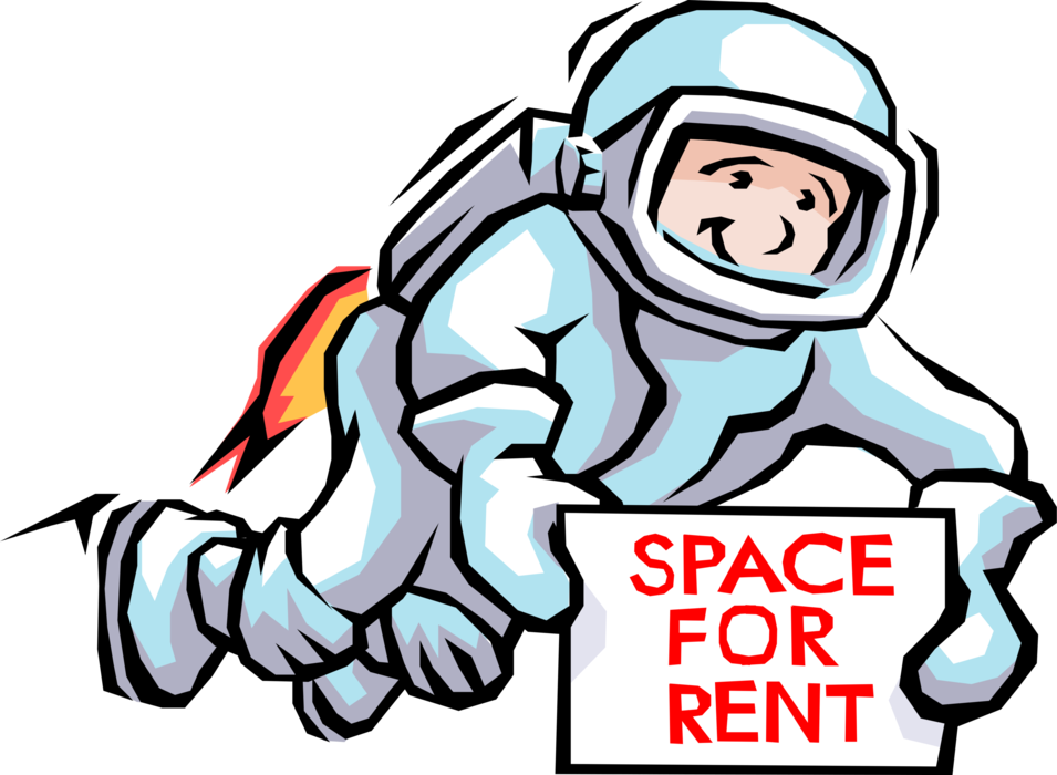 Vector Illustration Of Astronaut Spaceman With For - 太空 人 插圖 (955x700), Png Download