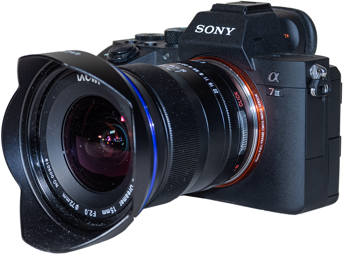 Sony A7iii With Loawa 15mm Sony A7iii Mirrorless Full Size Png Download Seekpng
