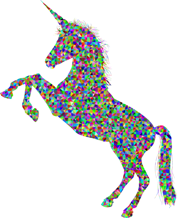 White Horse Unicorn Silhouette Computer Icons - Unicorn Silhouette No Background (609x750), Png Download