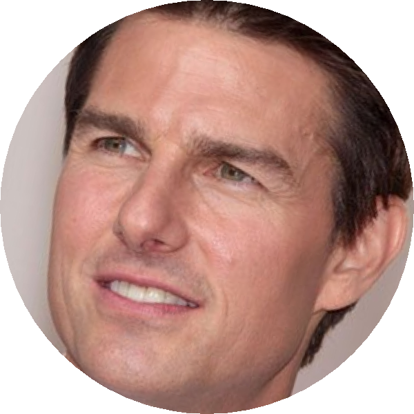 Tomcruise - Jaw (600x600), Png Download