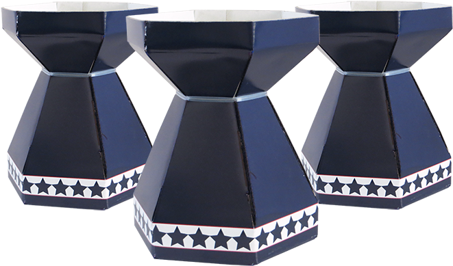 Aquabox Blue Stars 3 Pack - Vase (736x431), Png Download