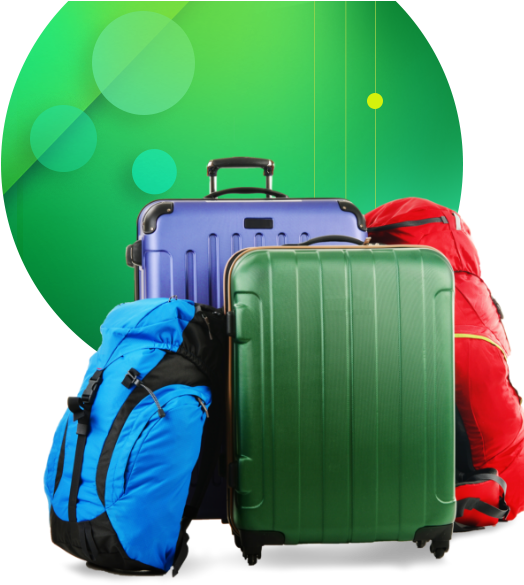 Read More About Hostelworld's Story - Hand Luggage (555x635), Png Download
