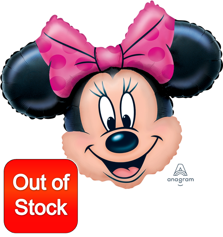 27" Minnie Mouse Head , *a P35 - Minnie Mouse Head (721x761), Png Download