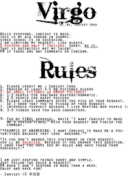 Virgo Tr Rules Zpsaa0b506e - Virgo Quotes (612x792), Png Download