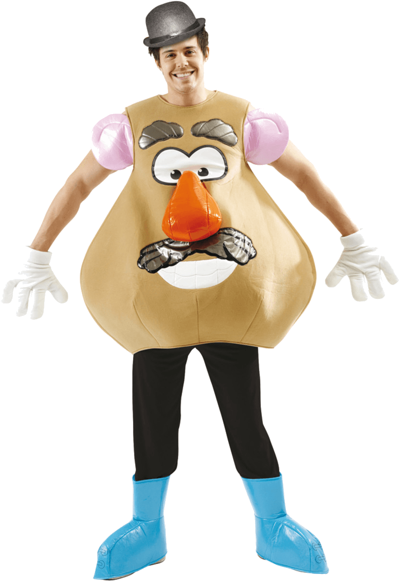 Adult Mr Potato Head Costume - Cartoon Character Fancy Dress (800x1268), Png Download