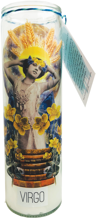 Astrology Candle - "virgo" - Pint Glass (800x800), Png Download