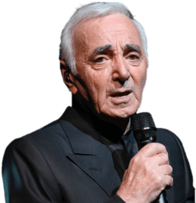Charles Aznavour Singing - Charles Aznavour Png (800x400), Png Download