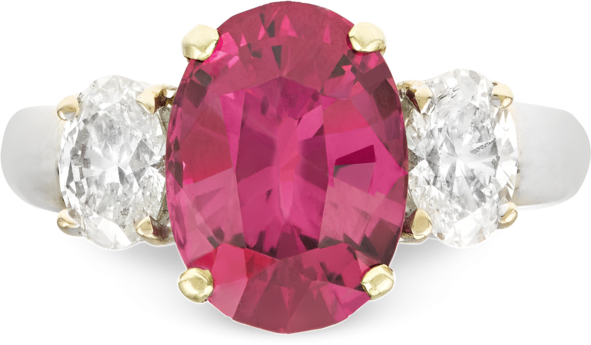 Oval Red Spinel Ring, - Carat (2500x2000), Png Download