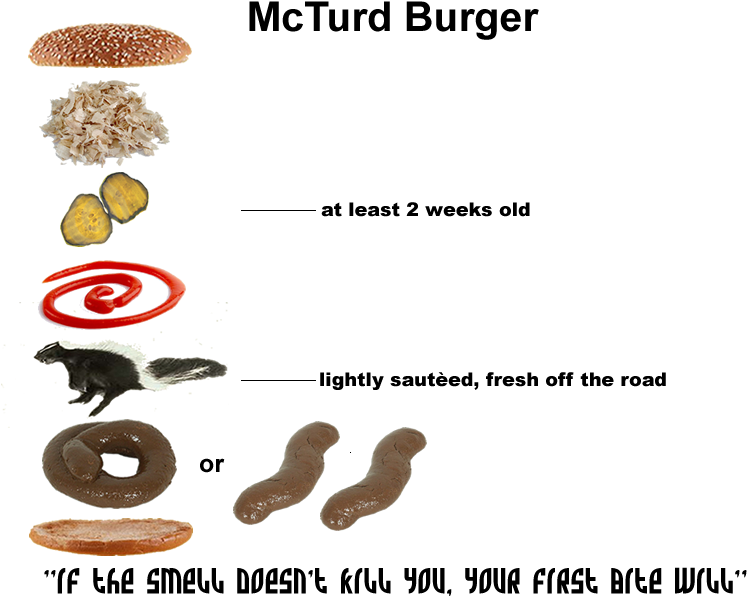 Mc Turd Burger Photo - Hellbender (800x600), Png Download