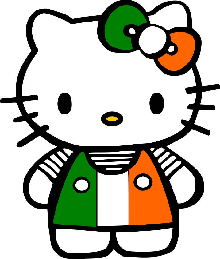 Celebrate The Luck O' The - Hello Kitty St Patricks (717x842), Png Download