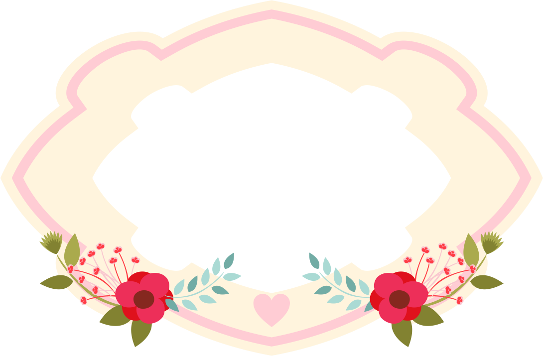 Frame Floral, Borders And Frames, Planner, Arte Digital, - Rose (1090x715), Png Download