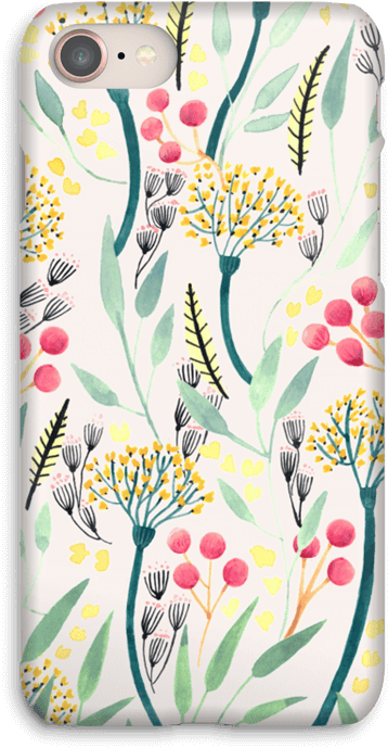 Summer Floral Pattern Case Iphone - Mobile Phone Case (510x800), Png Download
