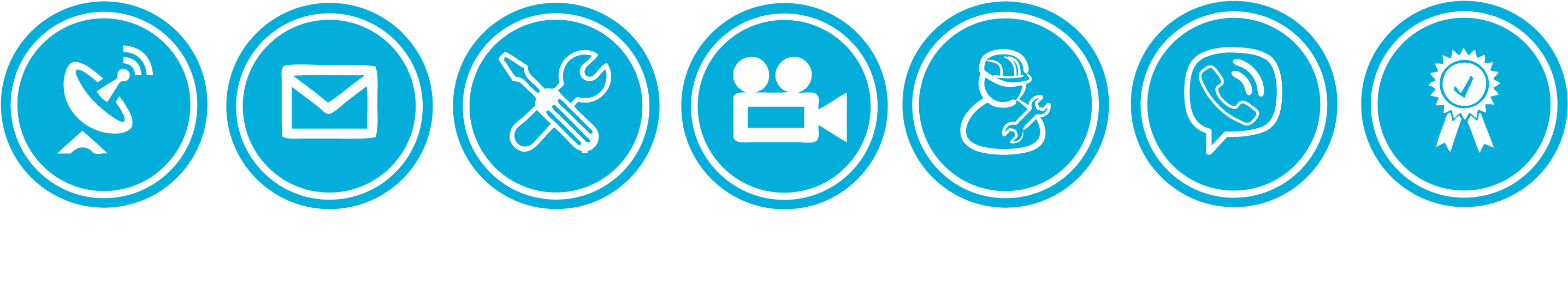 Internet Satelital Y Telefonía Satelital En México - Iconos De Contactos Png (2953x768), Png Download