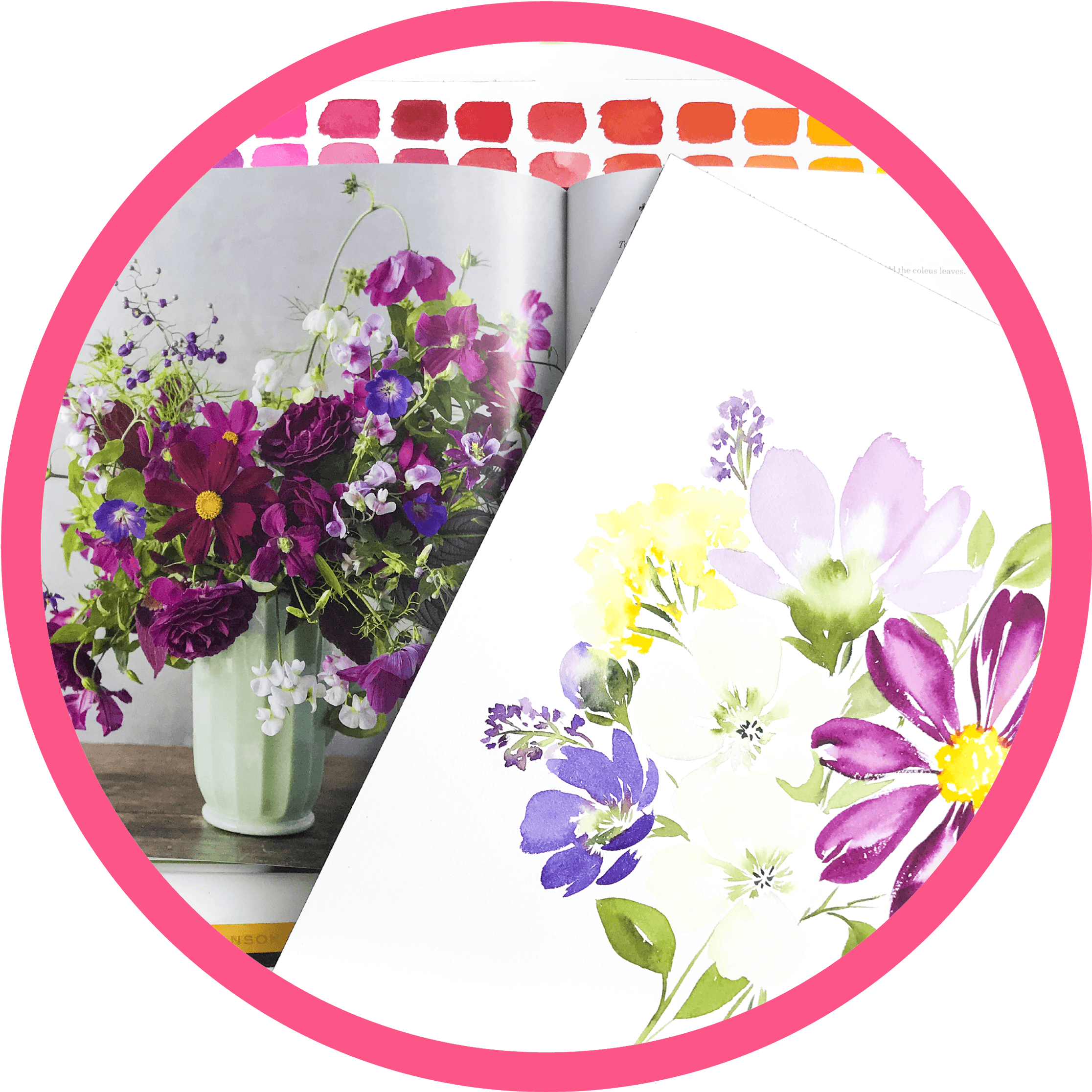 Learn How To Quickly Create Breathtaking Watercolor - Artificial Flower (2231x2245), Png Download